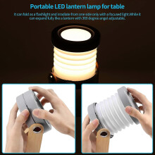 Einziehbare LED-Touch-Lampe, faltbare Teleskop-Nachtlichtlaterne, Tischlampe