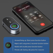 Kompatibel mit dem BR10 Auto-Bluetooth-5.0-Adapter, 3,5-mm-AUX-Audio-Musik-Funkempfänger, Freisprech-Anrufadapter