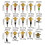 Πώμα μπουκαλιού Honey Bee, χρυσό μέταλλο και φελλός σιλικόνης. Επαναχρησιμ 3