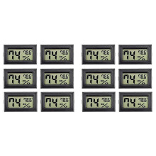 12Pack Mini Hygrometer Indoor Humidity Meter Hygrometer Digital Thermometers Humidity with () for G