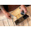 Bamboo storage box with removable tray Removable divider Storage box with lock 5