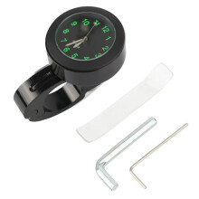 Motorcycle Handlebar Mount Clock 7/8" Chrome Waterproof Bike Motor Quartz Watch Aluminum Luminous Clock Moto Accessories