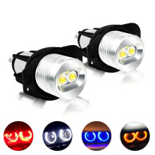 2 LED Angel Eyes Light Halo Ring Zestaw żarówek do reflektorów Lampa biała 6000K Do BMW serii 3 E90 E91 2005-2008 Akcesoria