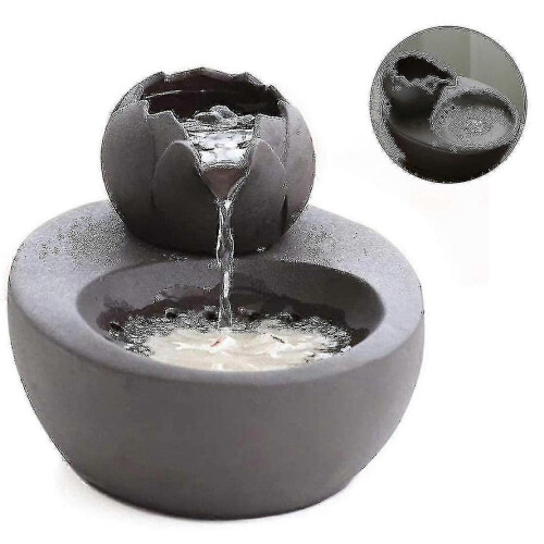 Cat Drinking Fountain, Silent Quiet Cat Water Dispenser Ceramic, Black 2