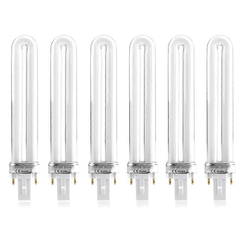 6 Pack Replacement Electronical 9W U-Shaped 365nm Lamp Bulb Tube
