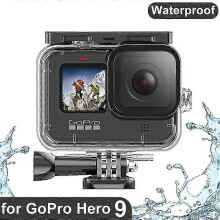For GoPro Hero 12/11/10/9 Sports Camera Underwater 45m Waterproof Case with 3 Filters