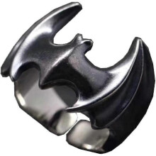 Netopierie prstene pre mužov a ženy nastaviteľné čierne cool punk goth otvorené netopierie krídla prstene cosplay halloween š