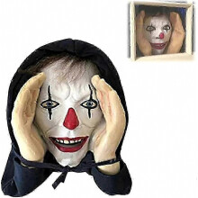 Gruselige Clown-Fensteraufkleber für Halloween, für Innen und Außen, dekorative Fensterdekoration