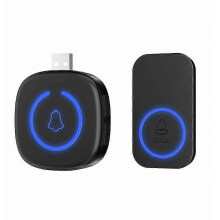Bezdrôtový domáci zvonček 433 MHz s USB napájaním, vodoodolný, inteligentný, 60 melódií, privítanie a alarm pr