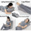 Memory Foam Leg Elevation Pillow for Couples, Ergonomic 27 Degree Wedge Back Support, Non Slip Base, Breathable Cover 3