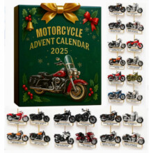 Adventskalender voor Kerst 2025, 24-daagse aftelkalender met unieke acrylornamenten, herbruikbaar en decoratief