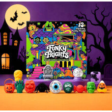 Halloween aftel squishy speelgoed, zachte angstige squish-collectie voor kinderen en volwassenen, decoratie en stressverlichting