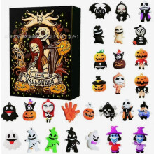 Adventskalender voor Kerst en Halloween met 24 vakjes, verrassingsdoos, grappig cadeau voor kinderen en volwassenen