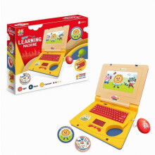 Ordenador de juguete educativo para niños con música y luces, ratón incluido, máquina de aprendizaje temprano para niños y niñas