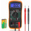 Digital Multimeter Voltmeter Battery Voltage Meter with Test Leads, Backlit LCD Display, Portable Handheld Tester for Electrical Measureme 1