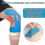 10-Pack Blue Precut Kinesiology Tape for Knee Support, Waterproof, Elastic and Breathable for Active Use 4
