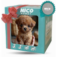 Perro robot interactivo de peluche, cachorro realista y tierno con aspecto de mascota, juguete suave y educativo para niños