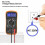 Digital Multimeter Voltmeter Battery Voltage Meter with Test Leads, Backlit LCD Display, Portable Handheld Tester for Electrical Measureme 4