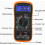 Digital Multimeter Voltmeter Battery Voltage Meter with Test Leads, Backlit LCD Display, Portable Handheld Tester for Electrical Measureme 5