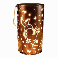 Solar Powered Sunflower Metal Lantern for Garden, Pathway and Table Decor, Colorful Light Projection