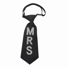 Verstelbare gespsluiting stropdas met strassletters voor romantische stellen en feestelijke gelegenheden, elegant en comfortabel