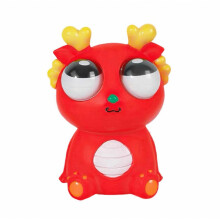 Knijpbare draken stressbal met springende ogen, zachte sensorische fidgetspeelgoed voor ontspanning, anti stress en handtraining, geschikt voor kind
