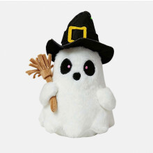 Halloween Ghost Throw Pillow, Soft Plush Cushion with Arm Rest for Sofa, Festival and Home Decor