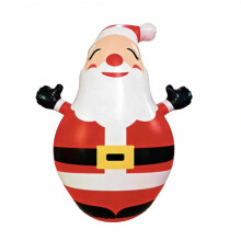 Statua gonfiabile di Babbo Natale con luce a LED per ingresso negozio, porta, giardino, prato e parco in esterno