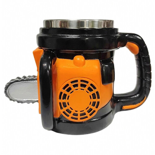 Creative Coffee Cup 300ml Funny Water Drinkware Chainsaw Style Desktop Ornament for Home Office Use