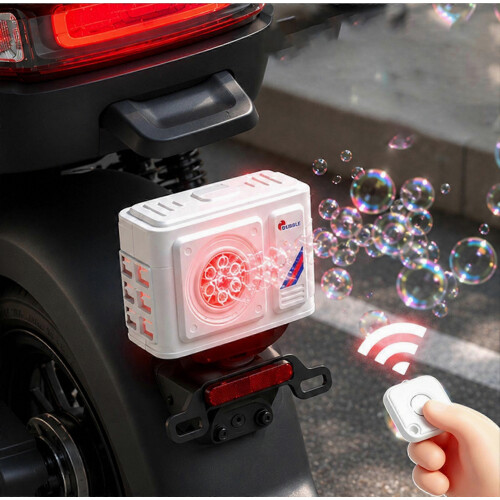 Remote Control Rechargeable Bubble Blaster Portable Automatic Bubble Machine Toy for Outdoor Party Fun 1