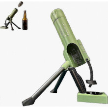 Flaschenöffner in Mörserform, robuster taktischer Kronkorkenöffner, freihändig per Druck zu bedienen, exklusiv für Männer, ideal für die Bar