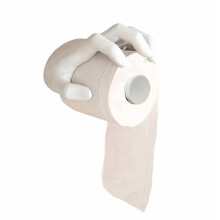 Geisterhand Toilettenpapierhalter, Wandmontage, gruselige Gothic Badezimmerdekoration, lustiges Halloween-Design, schwarz, für Bad und Gäste-WC