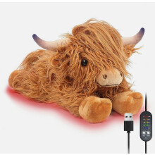 Cojín de felpa térmico con conexión USB, estilo rústico, decoración calefactable para niños y niñas, suave y acogedor