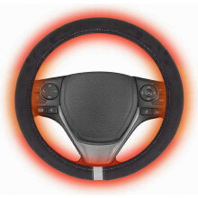 12V verwarmde stuurhoes, klitvrij ontwerp, autoverwarming voor handen, 15 inch set, comfortabel en geschikt voor dagelijks gebruik