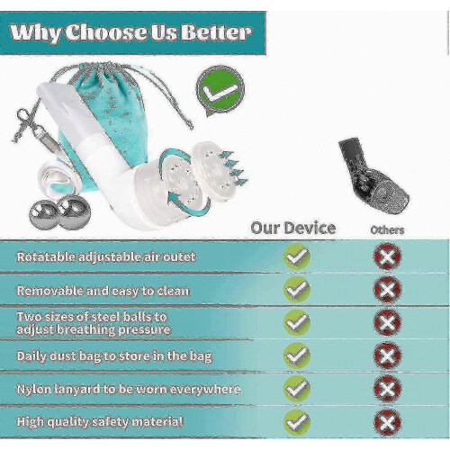 Lung Exerciser Device for Mucus Removal, Natural Respiratory Training with Adjustable Pressure Settings 1