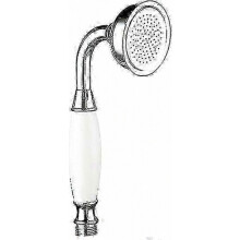Victorian Style Brass Shower Head Chrome Polished Handheld Sprayer for Bathroom Use, Durable Metal Finish