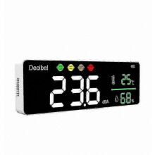 Digitálny merič hluku 30 až 130 dB so sledovaním teploty a vlhkosti, inteligentný detektor zvuku