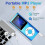 Φορητό MP3 Player με Bluetooth 5.0, κάρτα μνήμης 32 GB, ραδιόφωνο FM και ακουστικά HiFi για μουσική 4