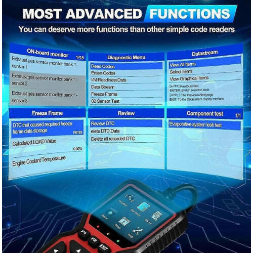 OBD2 Scanner Live Data Professional Mechanic Diagnostic Code Reader Tool for Check Engine Light and Battery Testing 2