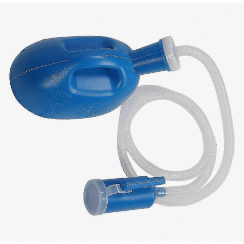 2000 ml Large Capacity Spill Proof Urinal Bottle for Bedridden Patients, Blue 1