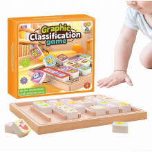 Juego de clasificación educativo de mesa para niños, rompecabezas de lógica y pensamiento para emparejar piezas