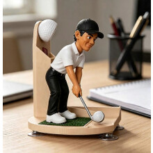 Golf-Schwung-Kappenöffner für Bierflaschen, Ein-Knopf-Automatik, dekoratives Tischzubehör für die Bar, Geschenk für Golfbegeisterte