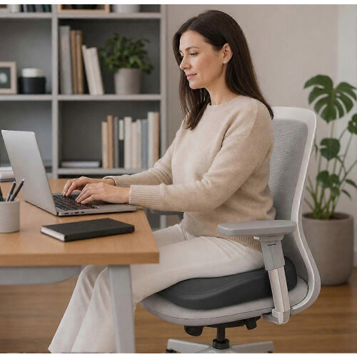 Cuscino per sedia in memory foam, supporto ergonomico e confortevole per lunghe sedute, morbido e resistente 1