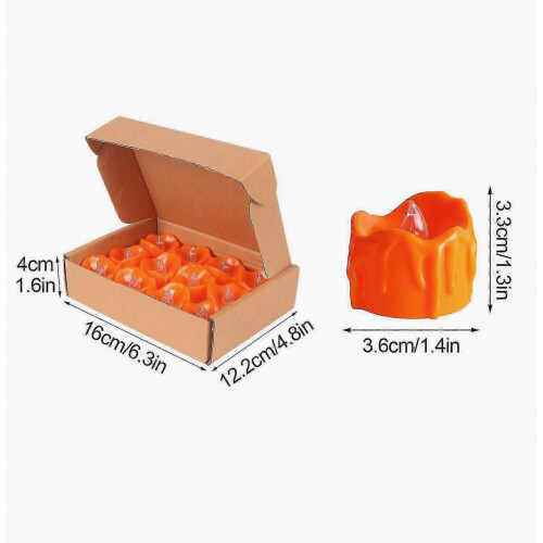 Halloween Plastic Tealight Candle Light for Wedding and Home Decor, Creative Durable Simulation Flashing Party Light 1