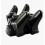 2 in 1 Dual Port Charging Dock Multifunction Charging Station with Light Indicator for PS3 Controllers, Black 4