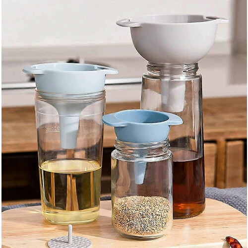 Nesting Funnel Set for Pantry Storage with Removable Filter, Versatile Spouts, Durable Food Grade Kitchen Pouring Tools 2