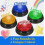 4 Pack Interactive Buzzers for Trivia and Classroom Games, Light Up Answer Buttons with Sound Alerts, Durable Plastic 4
