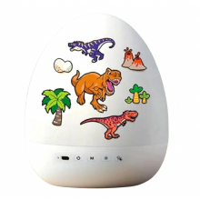 Bluetooth Night Light Projector with 21 Projection Slides, USB Powered Night Lamp with 3 Light Colors, Adjustable for Bedroom and Kids Roo