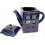 Τσαγιέρα Tardis του Doctor Who, κεραμική, μπλε, διακοσμητική για λάτρεις της σειράς 2