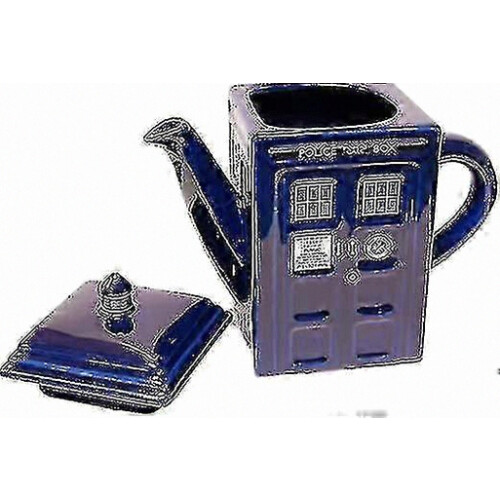 Τσαγιέρα Tardis του Doctor Who, κεραμική, μπλε, διακοσμητική για λάτρεις της σειράς 1